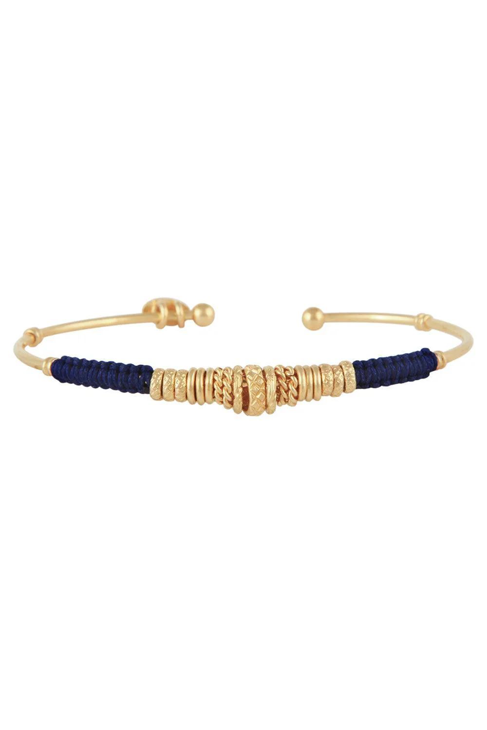 Navy Gold Bzizanie Bracelet