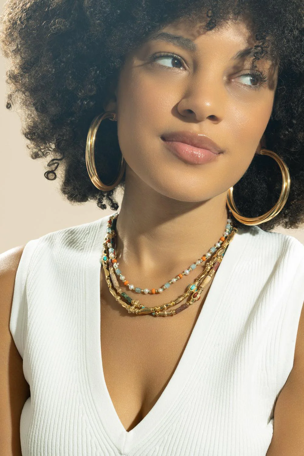 Turquoise Beaded Kali Necklace - Image 4