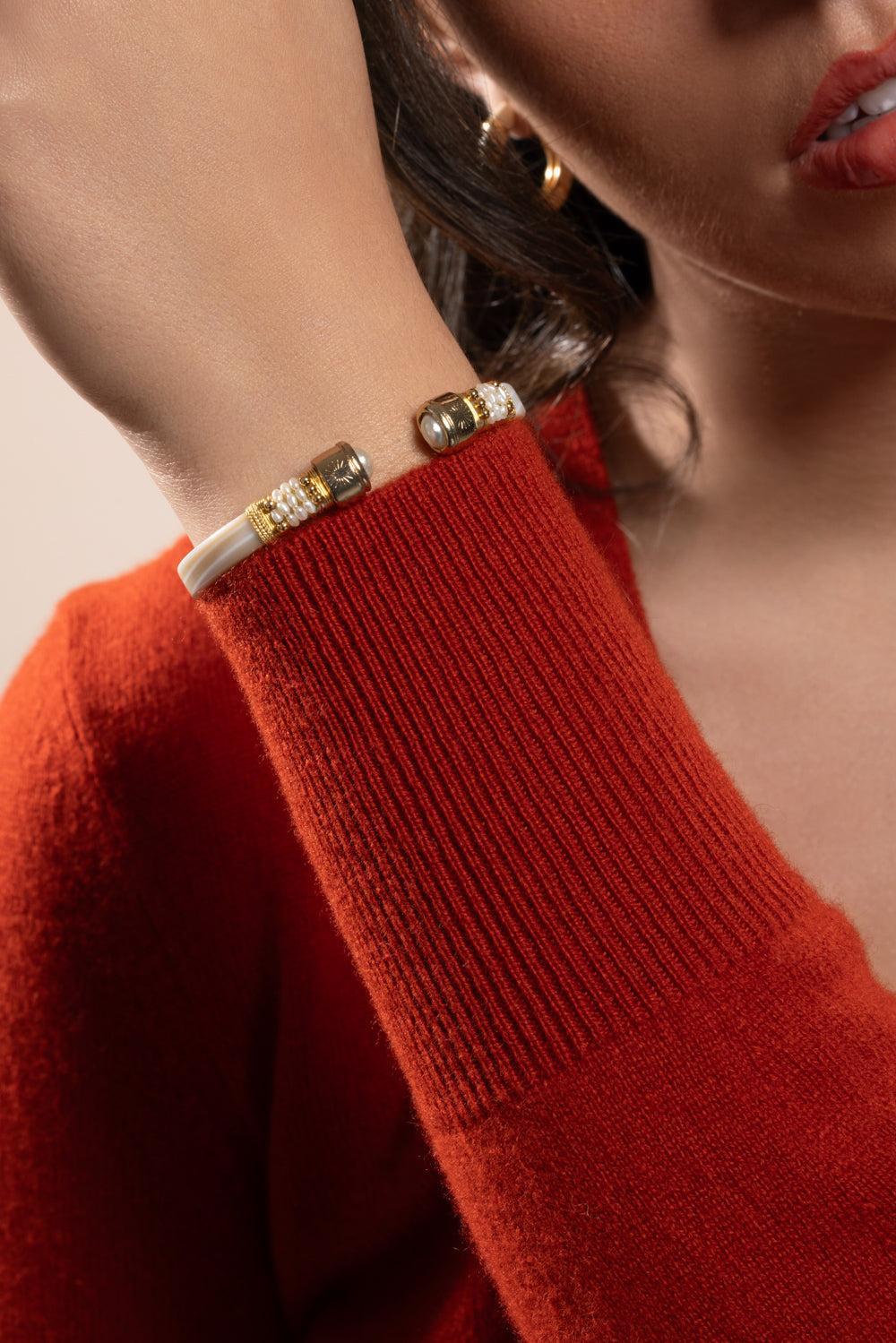 Pearl Cream Sarina Bracelet - Image 2