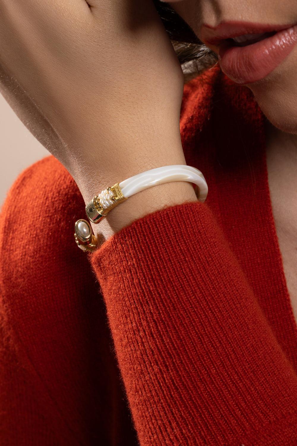 Pearl Cream Sarina Bracelet - Image 4
