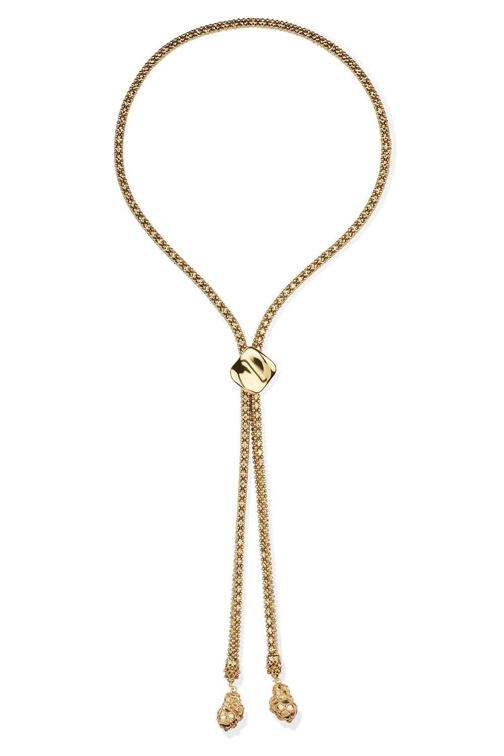 Square Biwa Long Necklace