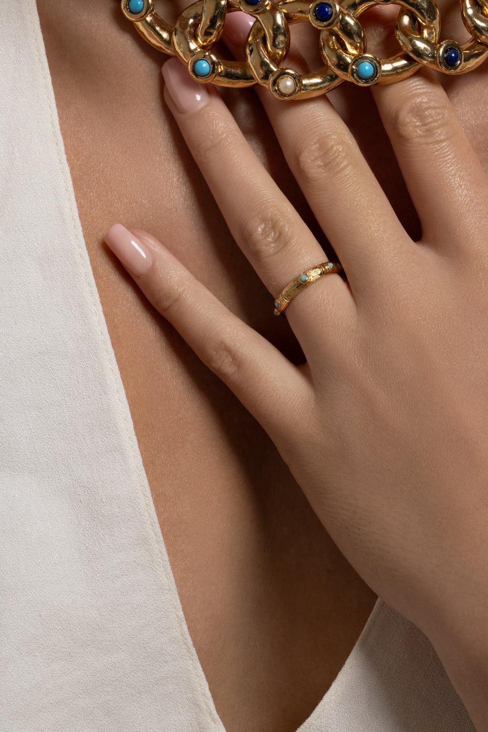 Turquoise Bambini Liane Ring - Image 3