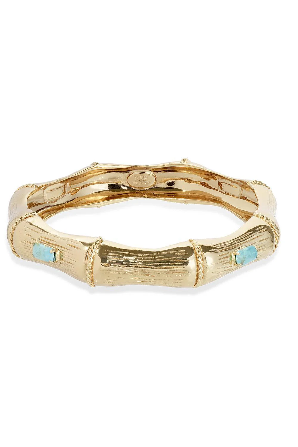 Turquoise Bambou Strass Bracelet