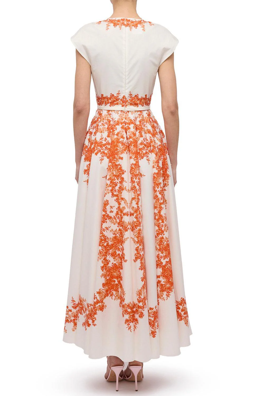Cap Sleeve Floral Maxi Dress - Image 4