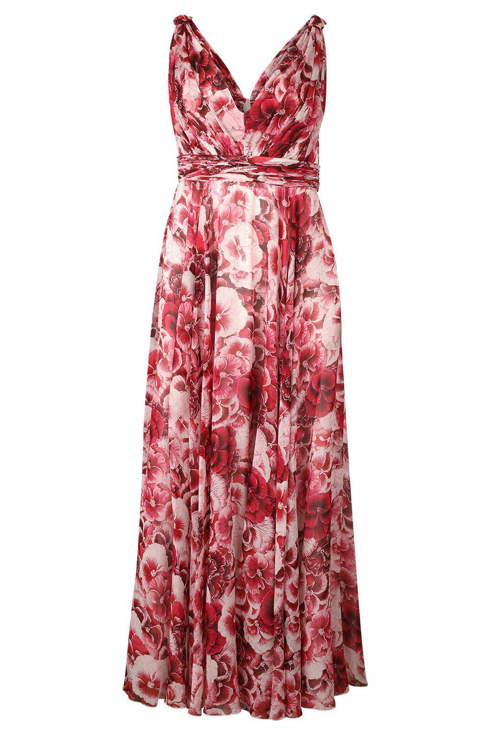 Sleeveless Pansies Dress