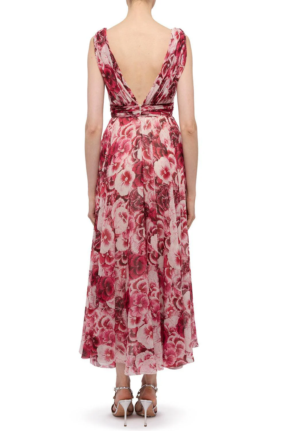 Sleeveless Pansies Dress - Image 4
