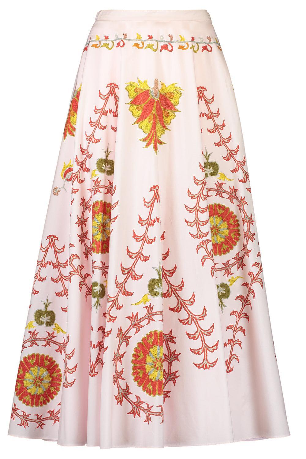 Embroidered Maxi Skirt