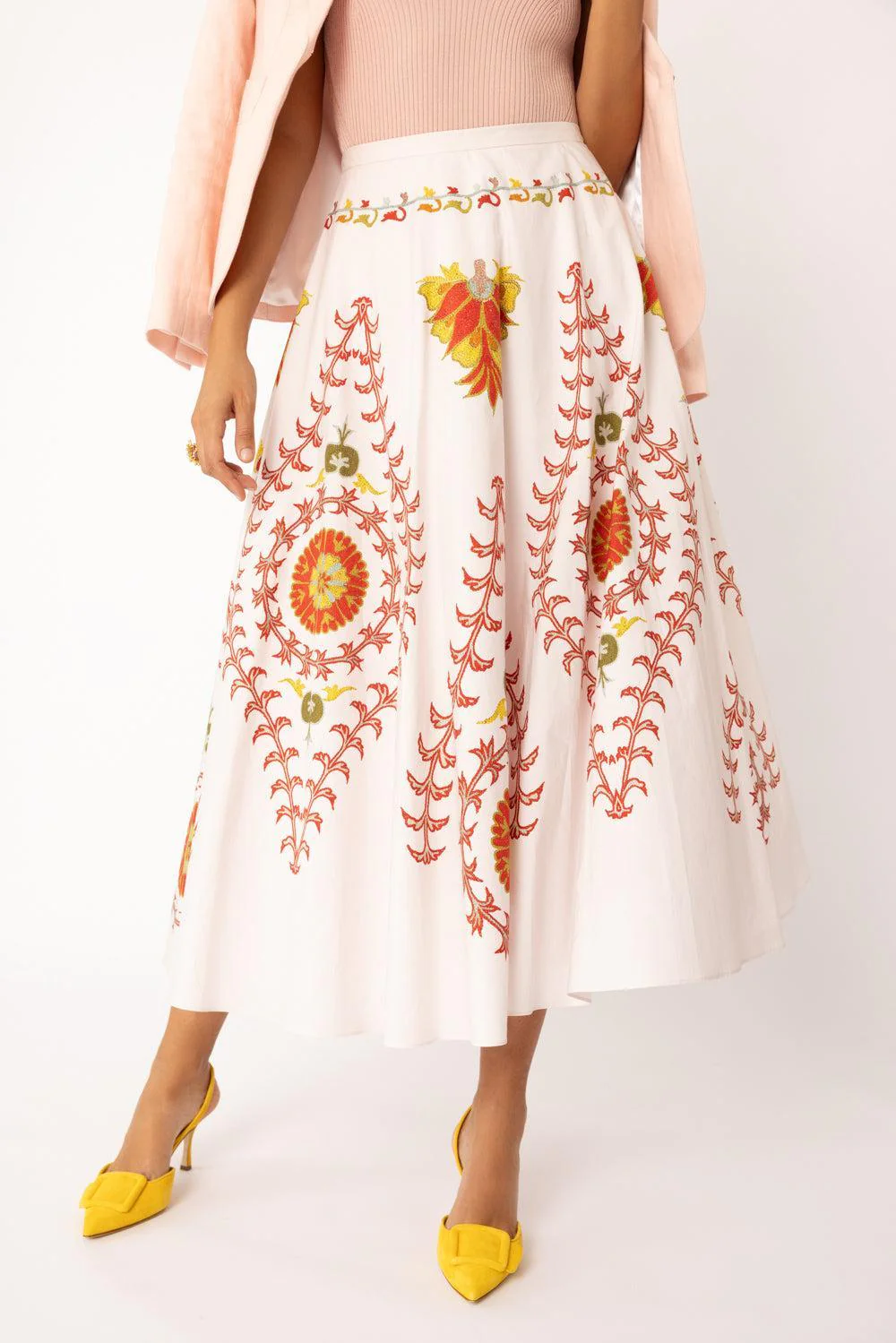 Embroidered Maxi Skirt - Image 3