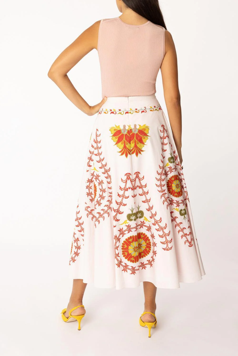 Embroidered Maxi Skirt - Image 4