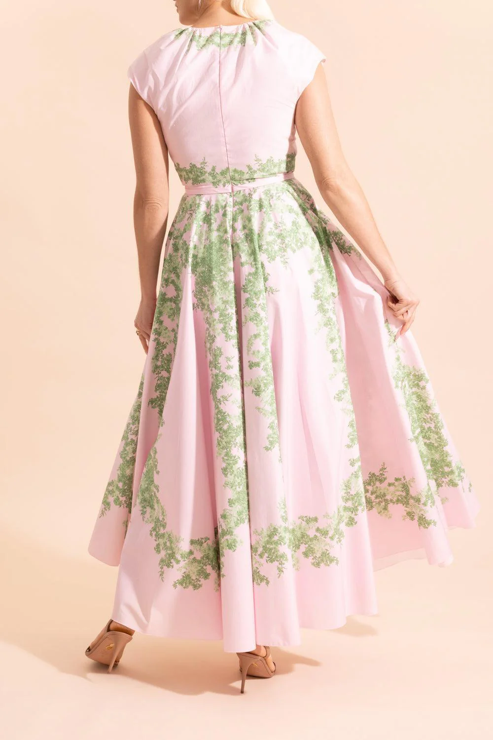 Floral Cap Sleeve Garland Dress - Image 3