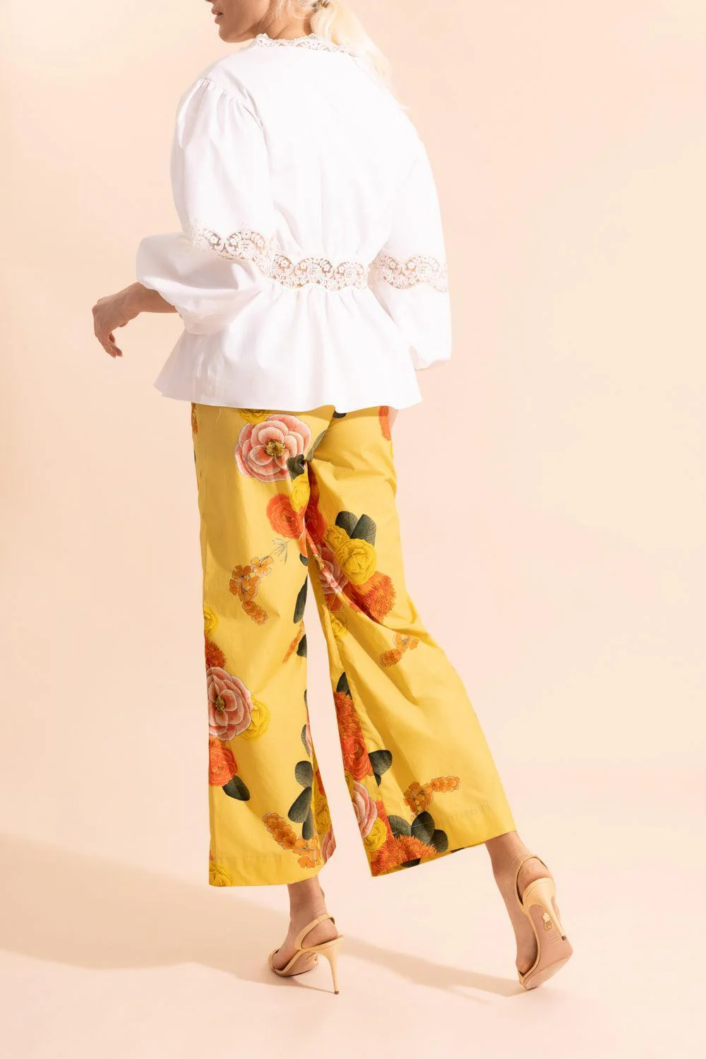 Floral Part Wide Leg Trouser - Image 3