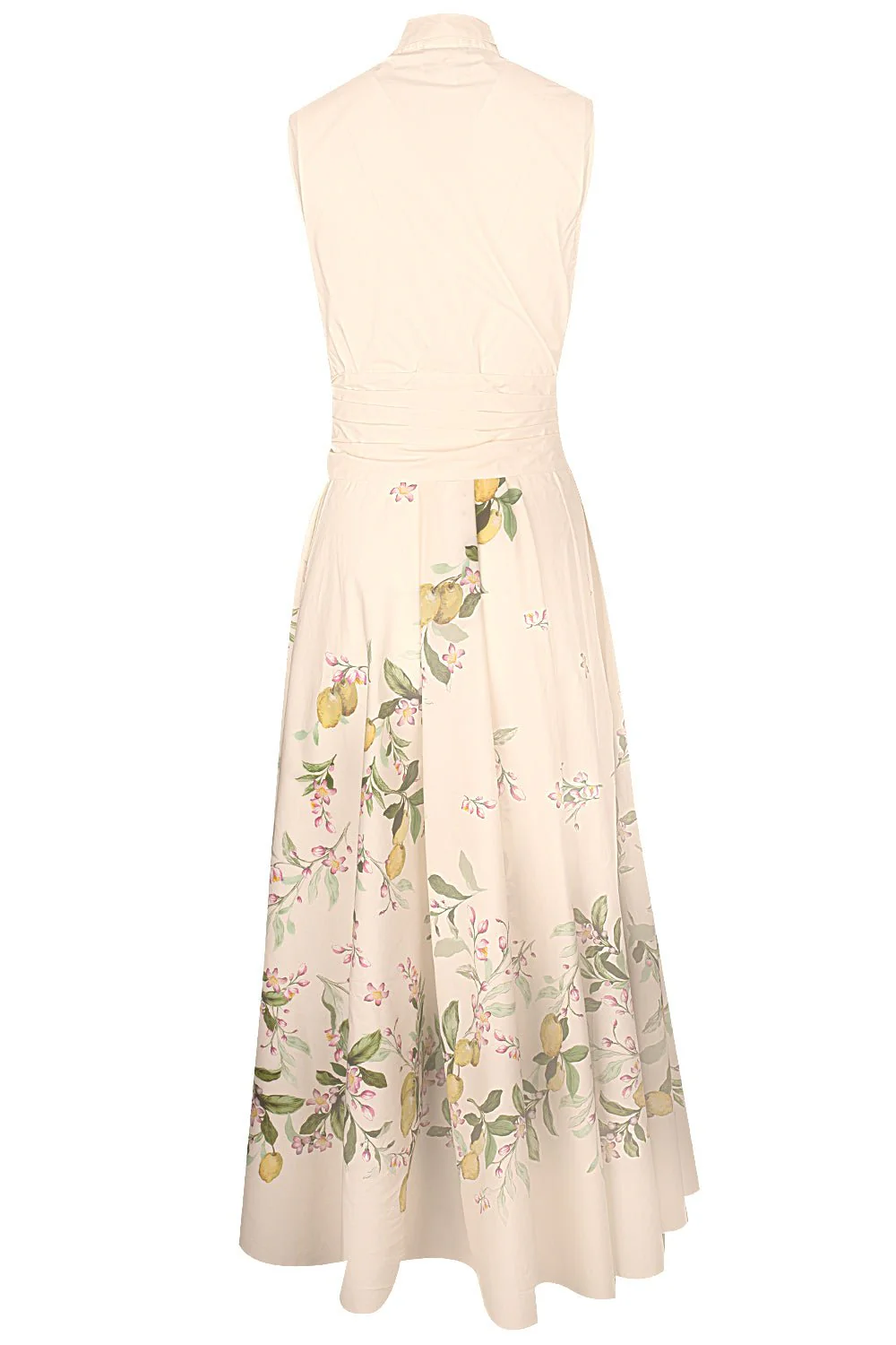 Lemon Print Sleeveless Shirtdress - Image 4