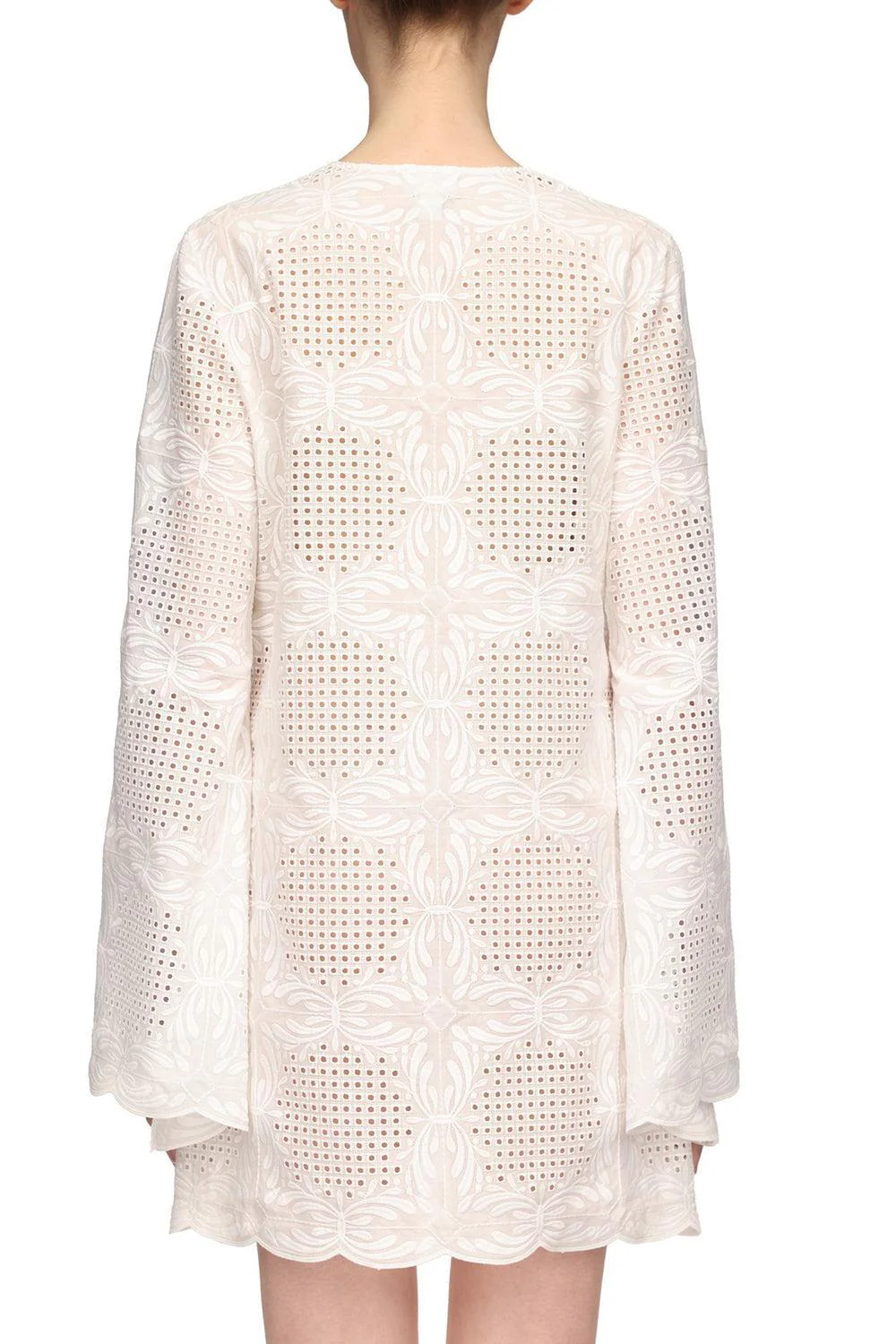 Long Sleeve Embroidered Dress - Image 3