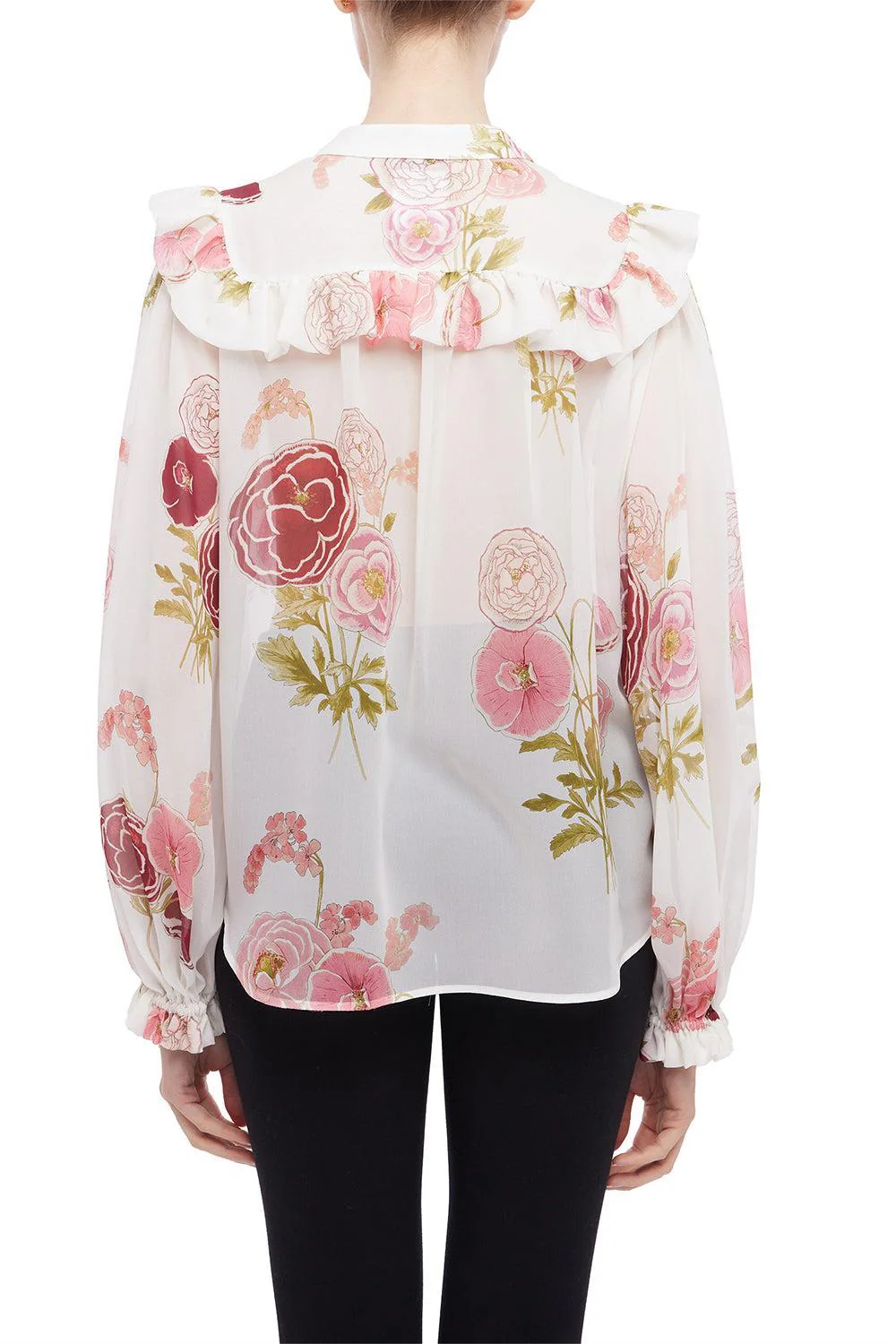 Long Sleeve Floral Blouse - Image 3