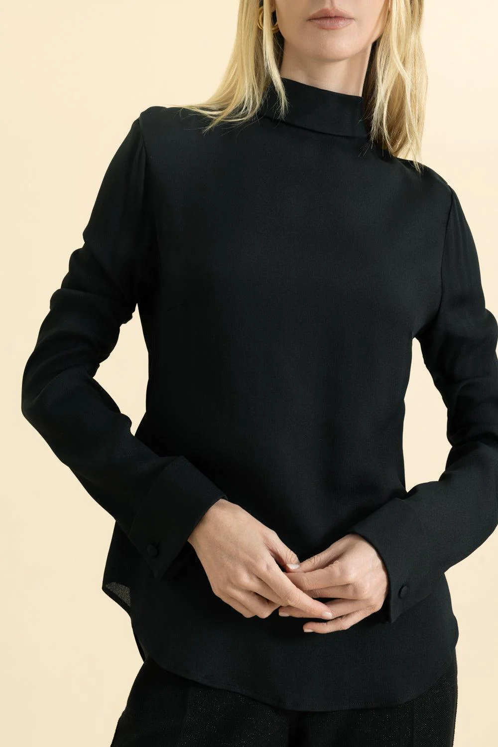 Long Sleeve Mockneck Top - Image 2