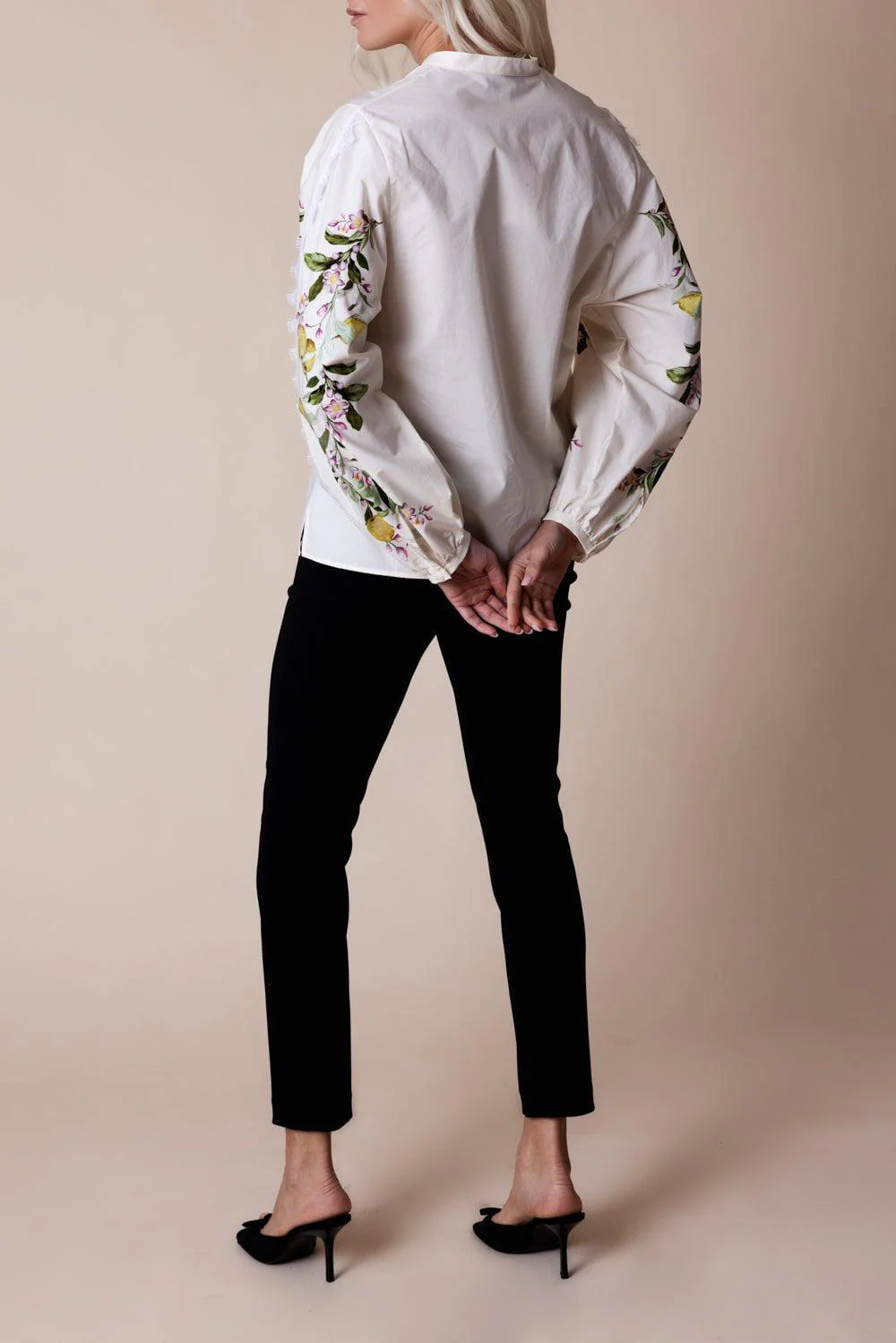 Printed Poplin Blouse - Image 3