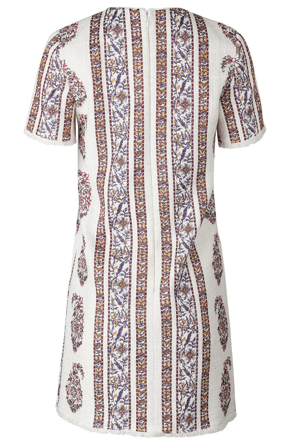 Short Sleeve Paisley Mini Dress - Image 4