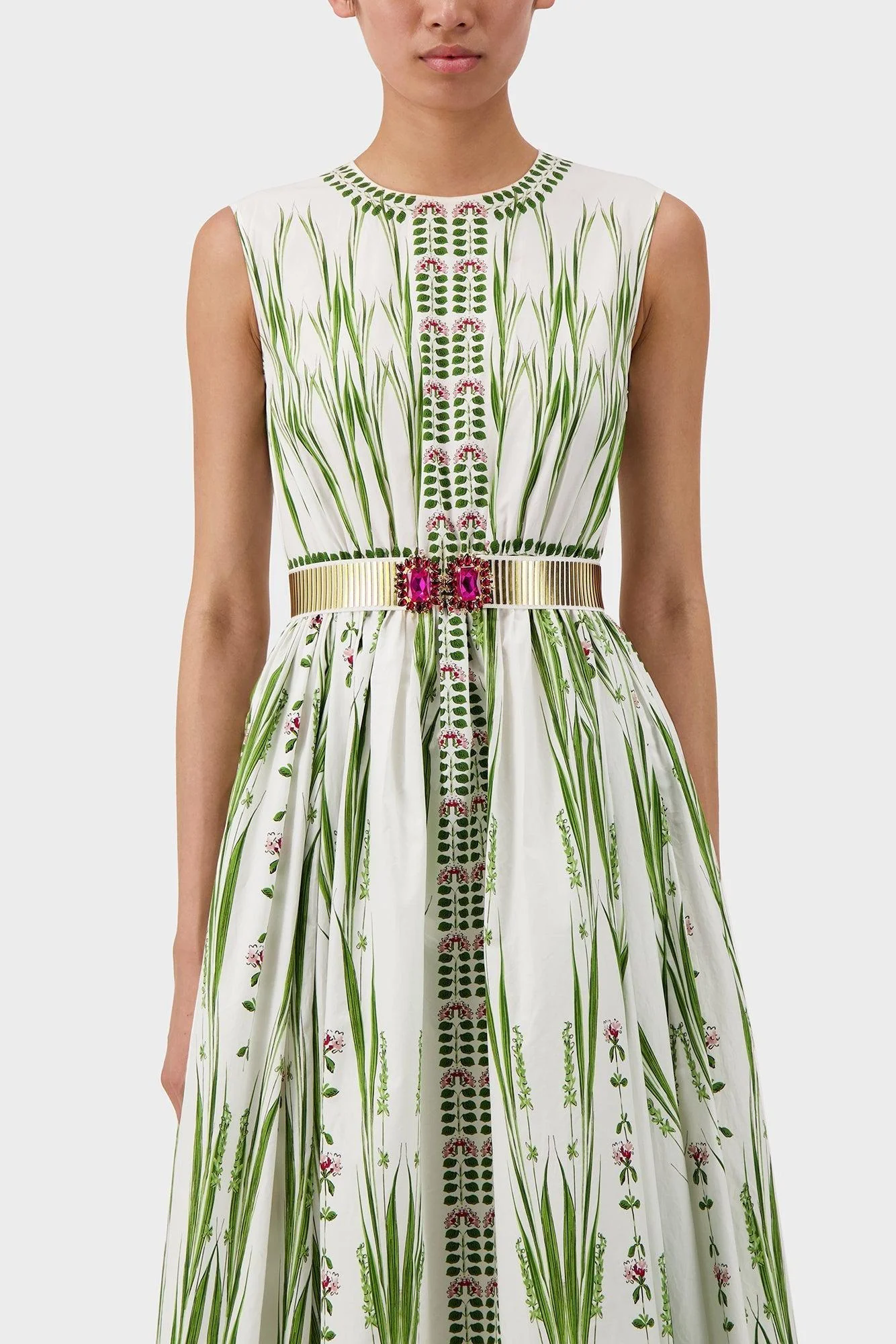 Sleeveless Poplin Dress - Image 3