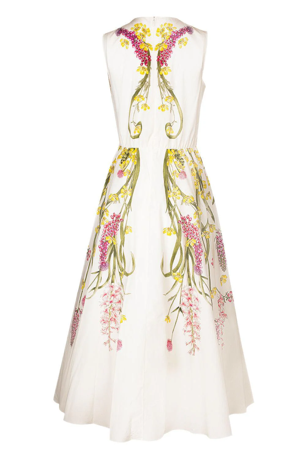 Sleeveless Printed Pleated Dress - Image 4