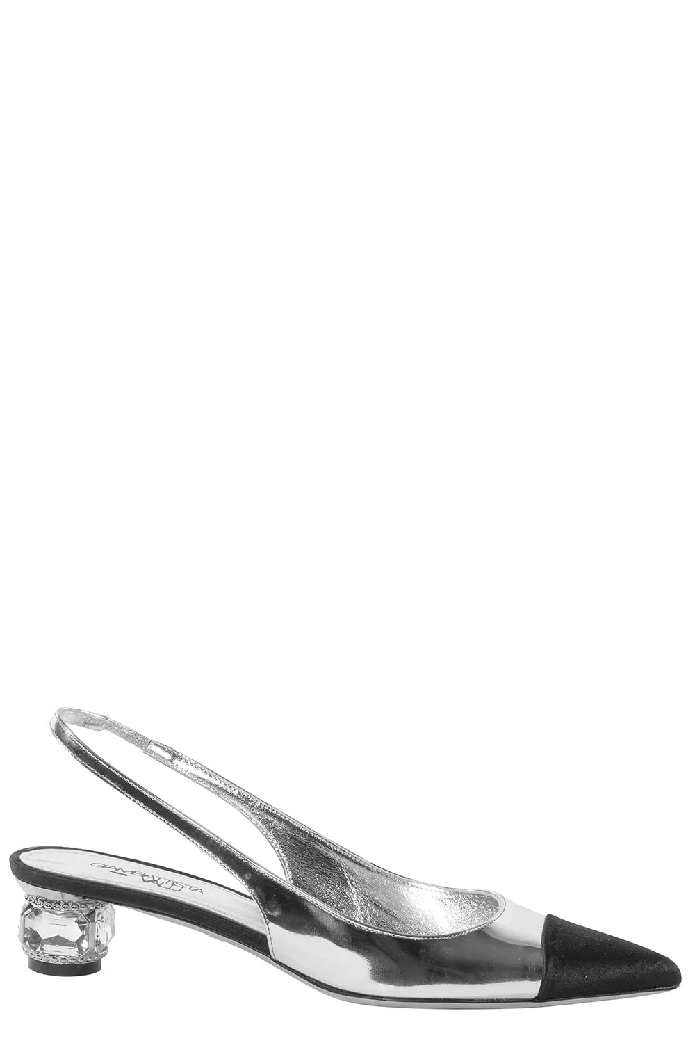 Slingback Crystal Heel - Black