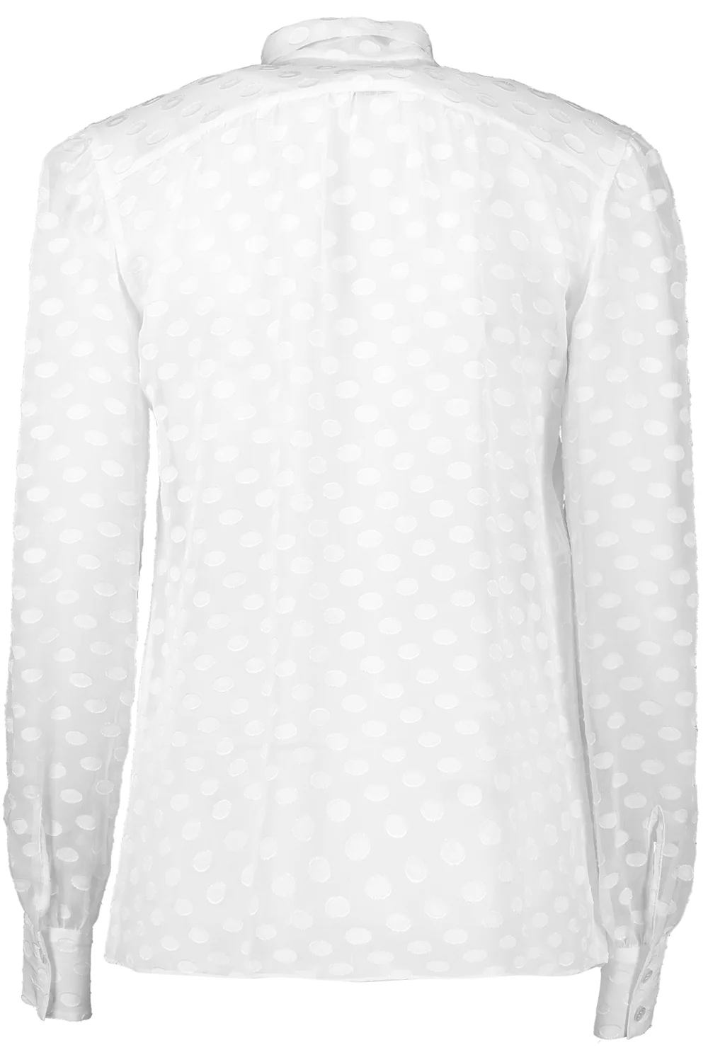 Tie Neck Textured Blouse - Image 4