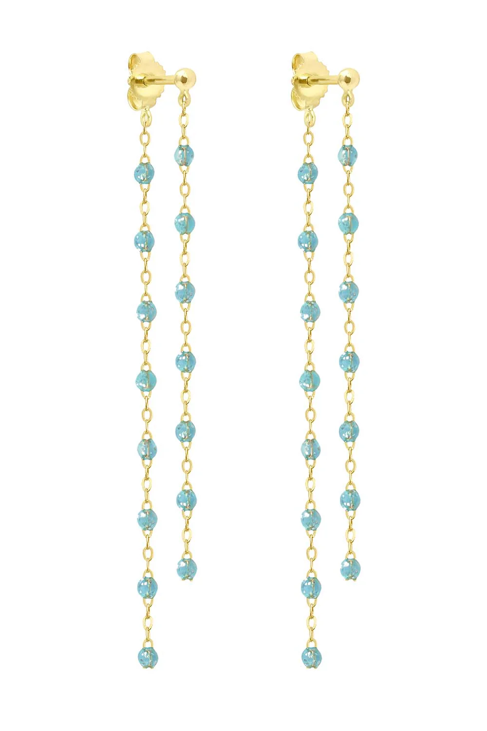 Classic Gigi Dangling Earrings - Aqua