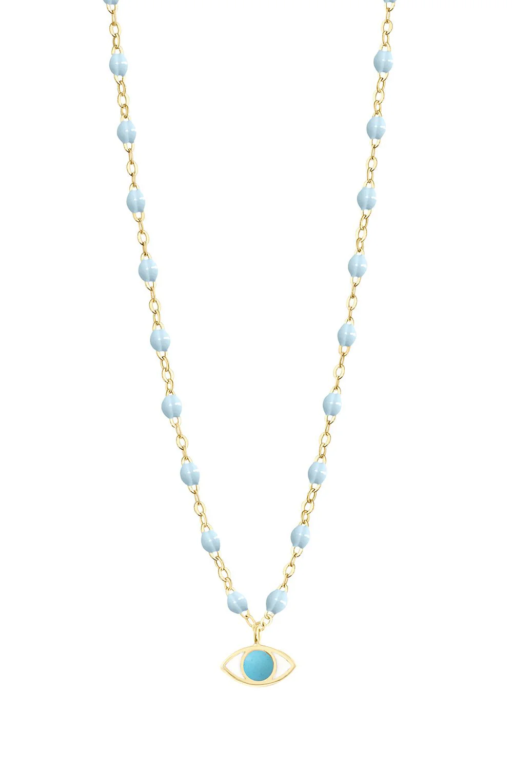 Classic Gigi Eye Necklace - 16.5in - Baby Blue