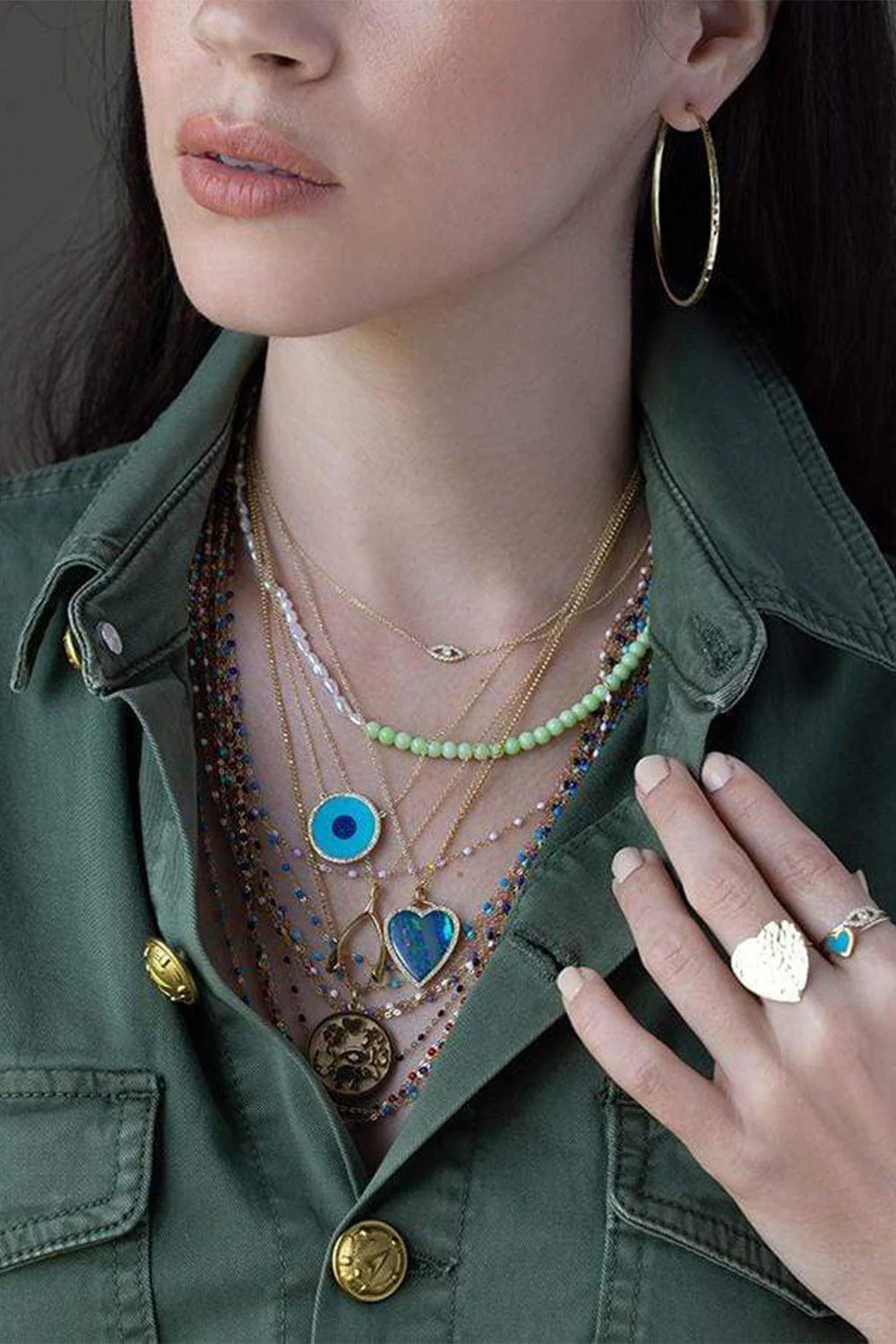 Classic Gigi Necklace - 24in - Lapis - Image 2