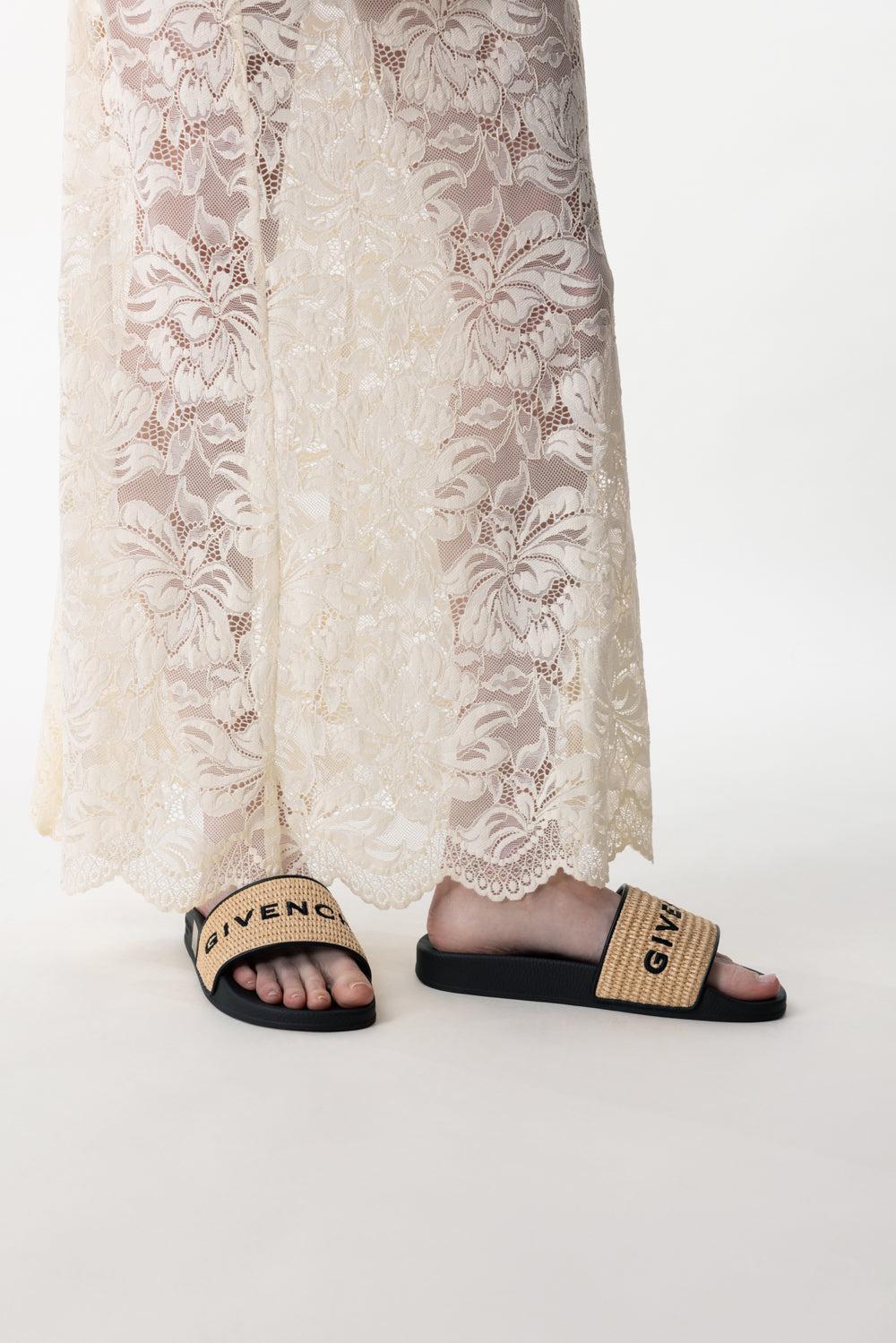 Flat Slides - Raffia - Image 3