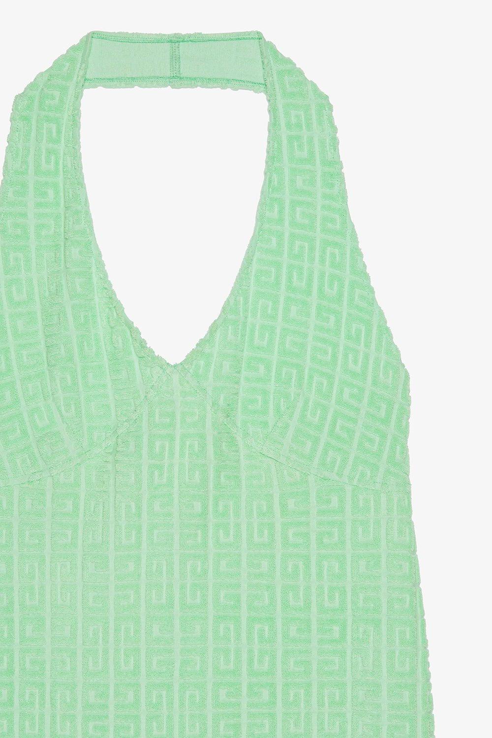 Halterneck Toweling Dress - Image 5