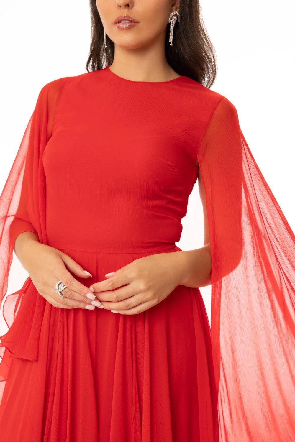 Long Drape Dress - Image 3