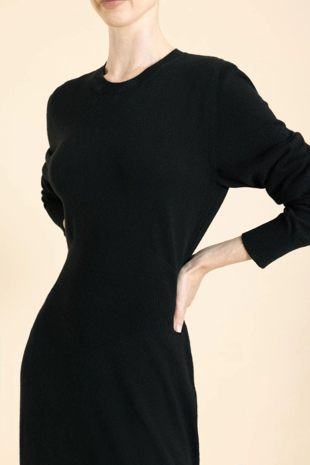 Long Sleeve Slit Dress - Image 3