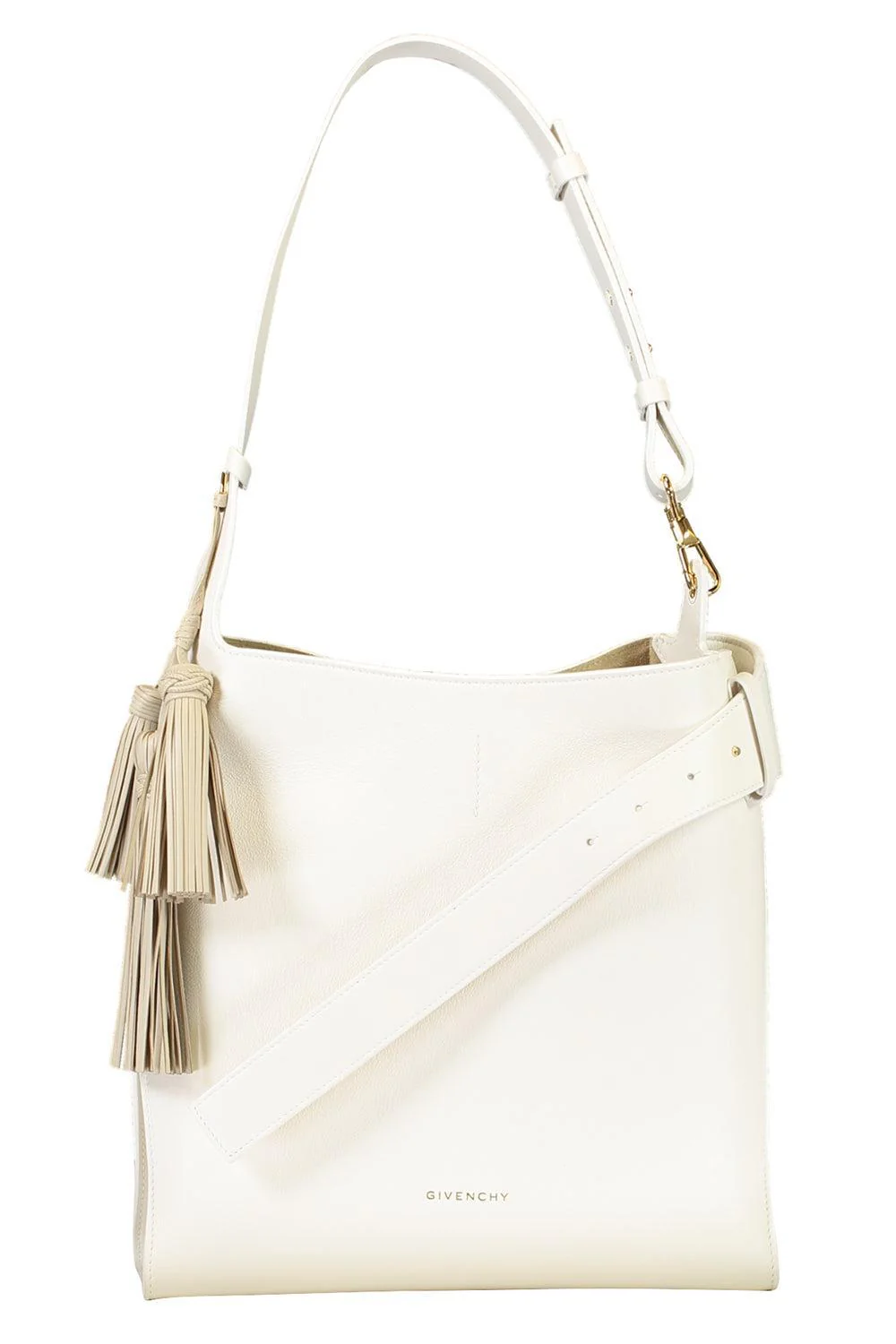Medium Belted Hobo Bag - Ivory