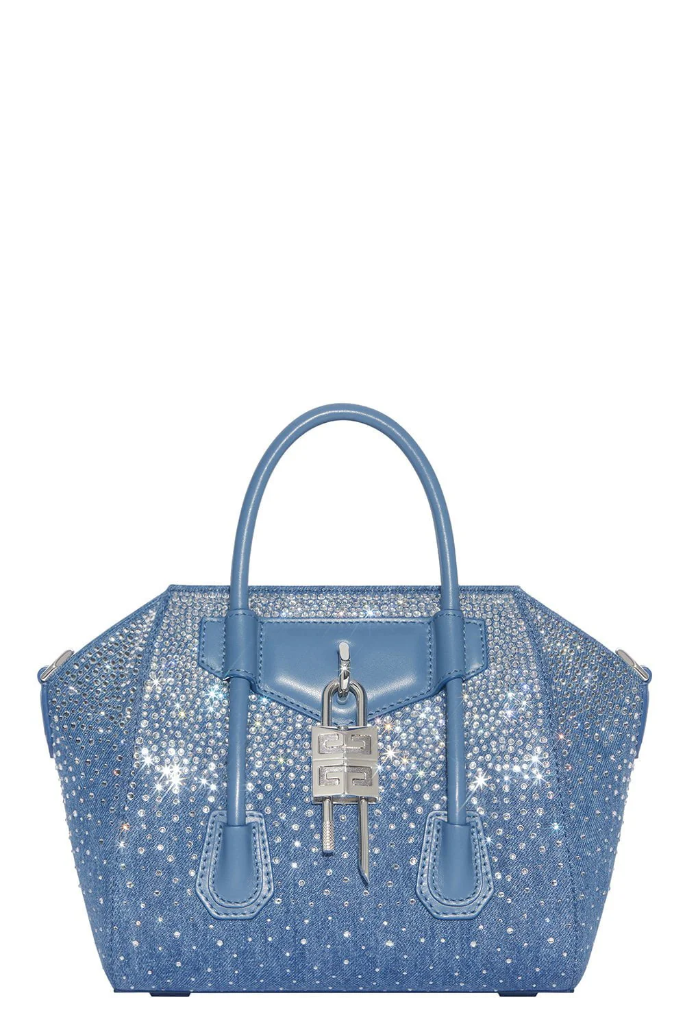 Mini Antigona Lock Bag - Denim
