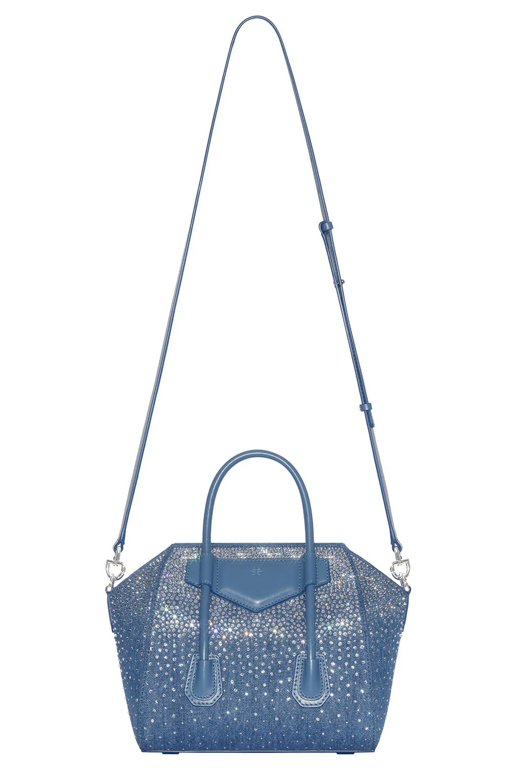 Mini Antigona Lock Bag - Denim - Image 8