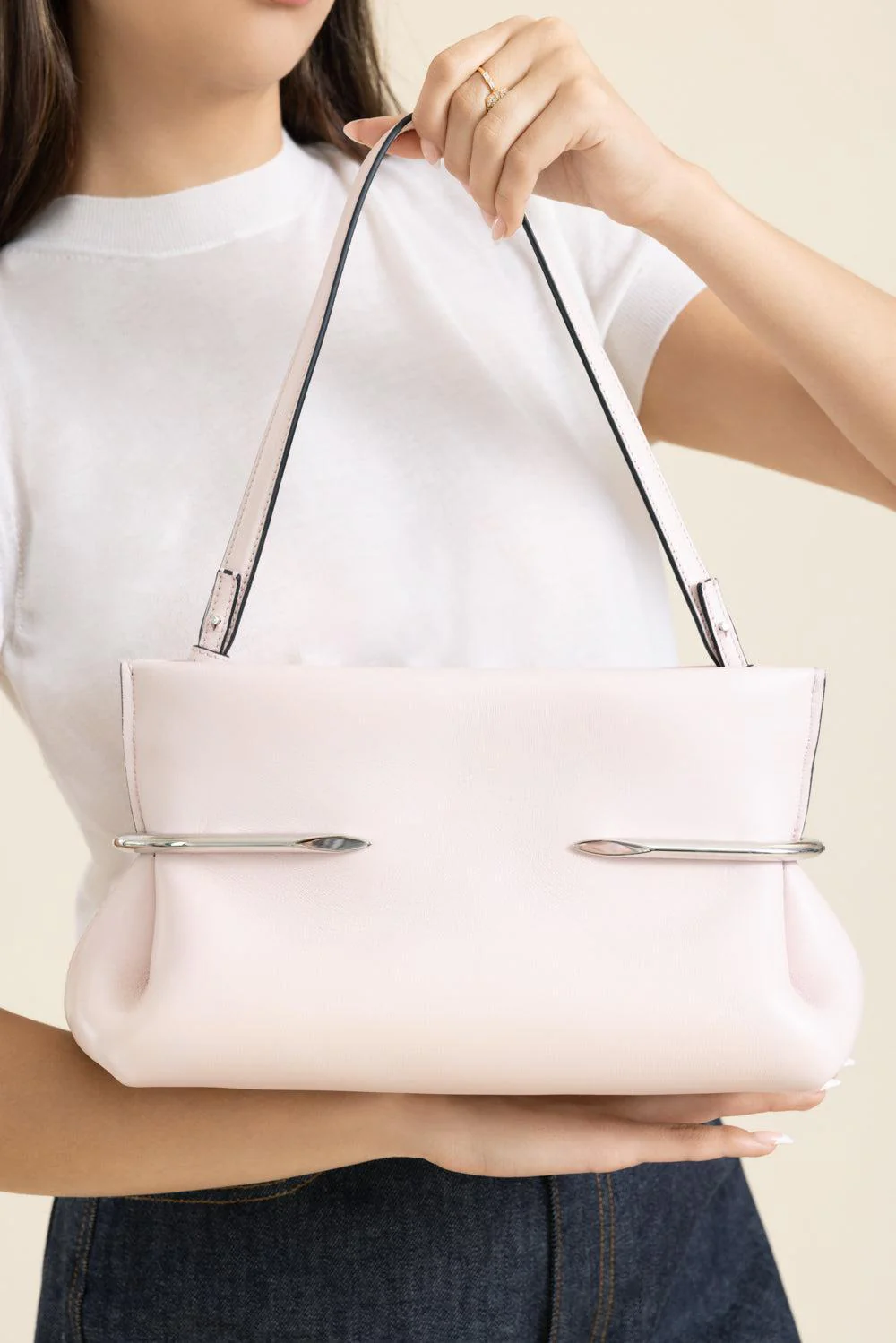 Pinch Soft Clutch - Baby Pink - Image 2
