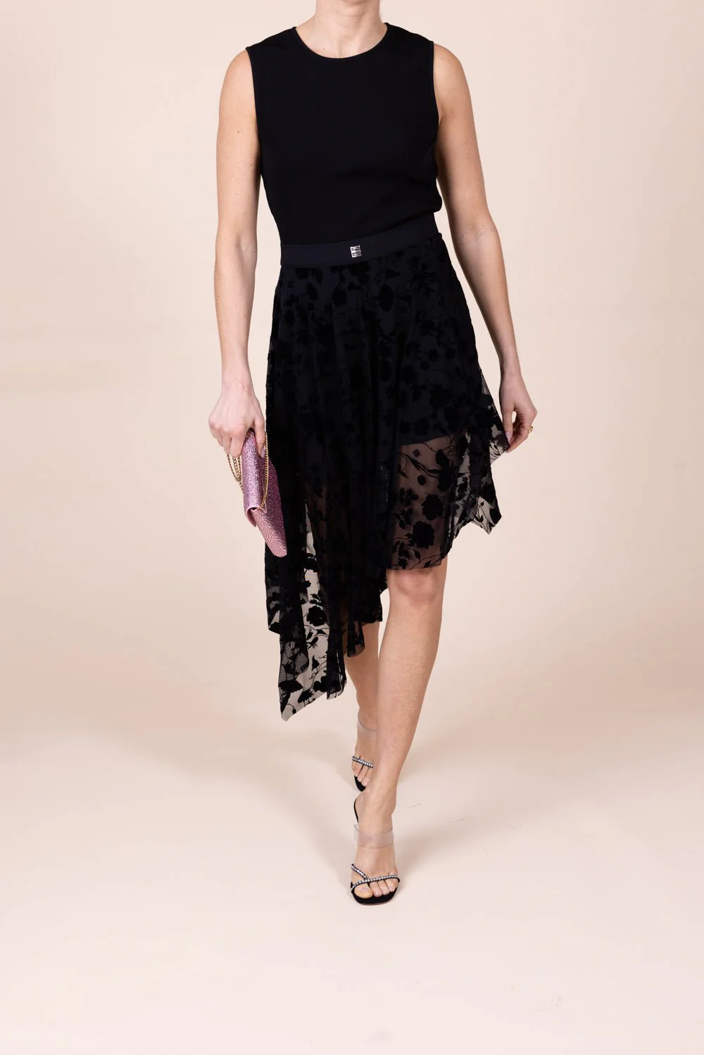 Sleeveless Flare Skirt Dress - Image 2