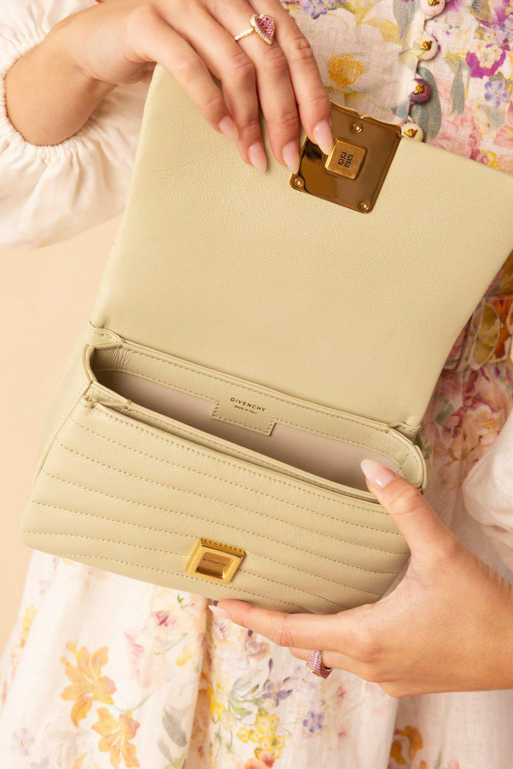 Small 4G Soft Bag - Almond Green - Image 4