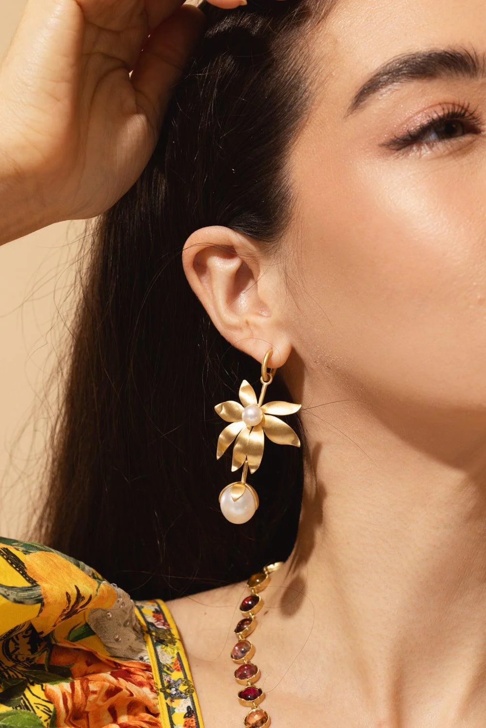 Golden Blossom Convertible Earrings - Image 3