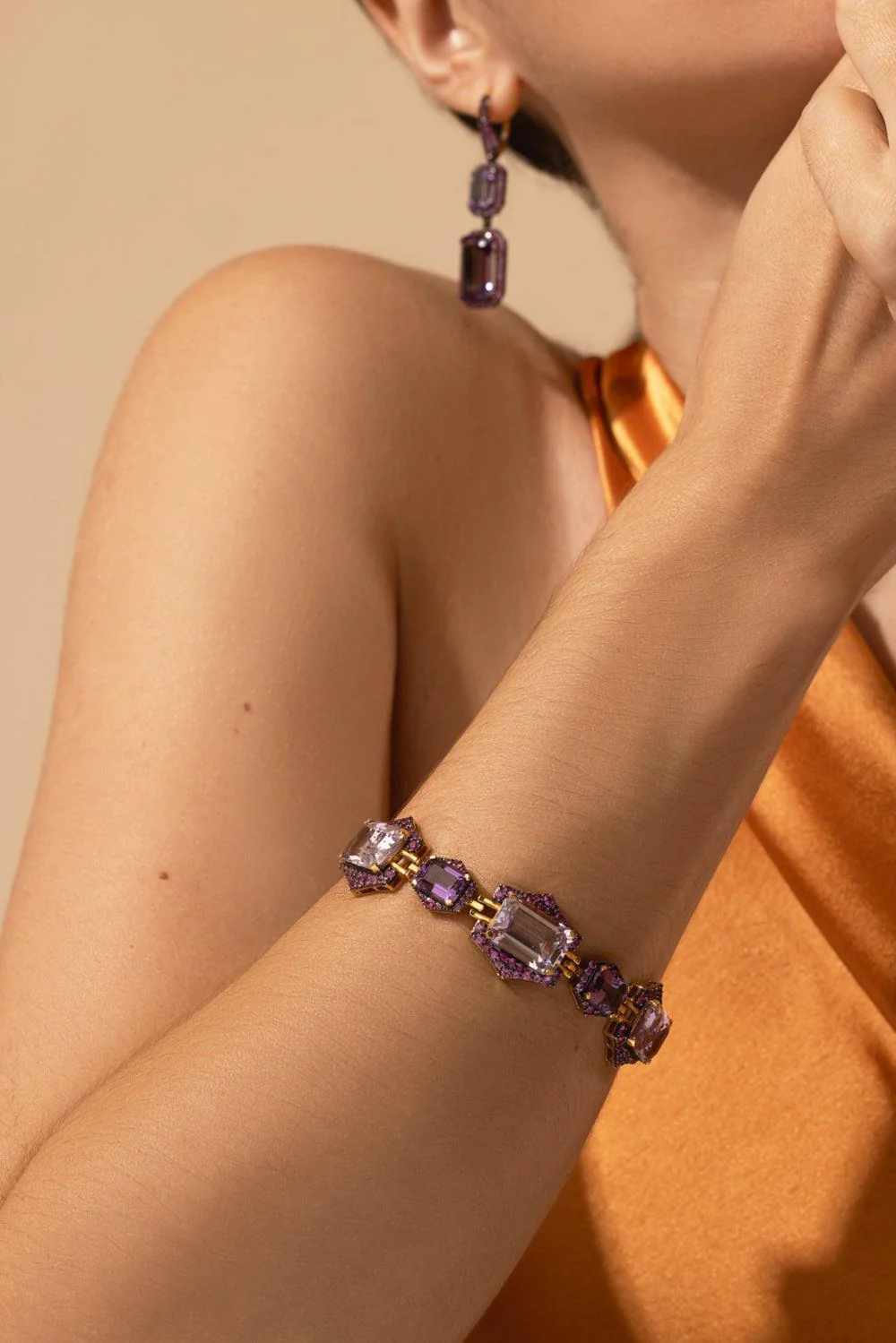 Amethyst Pink Sapphire Bracelet - Image 2