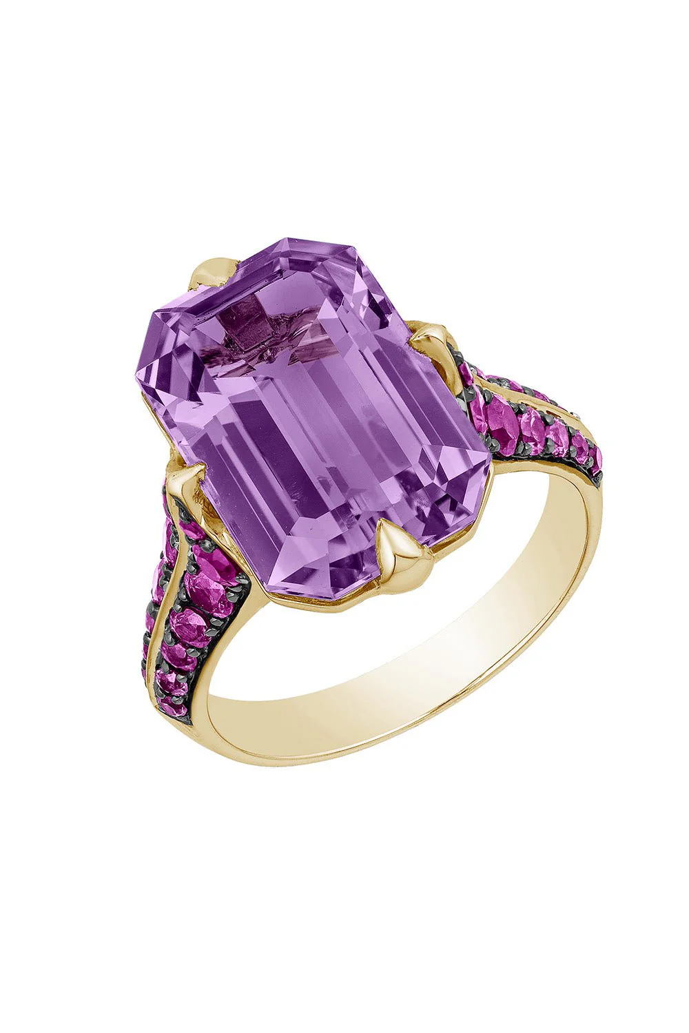 Amethyst Pink Sapphire Ring