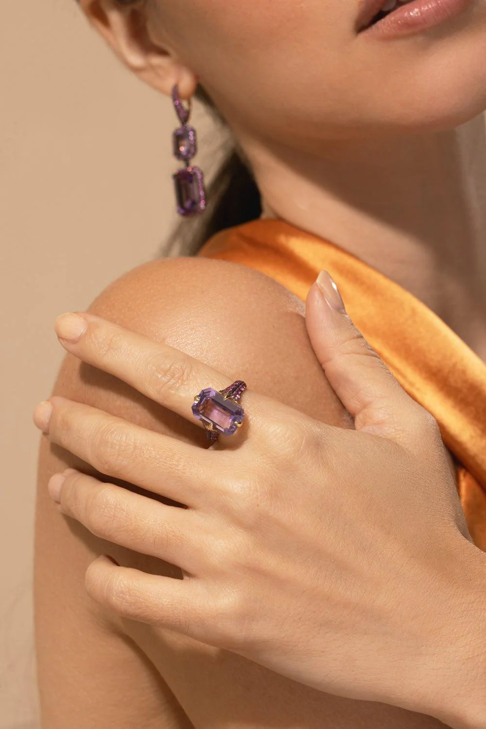 Amethyst Pink Sapphire Ring - Image 2