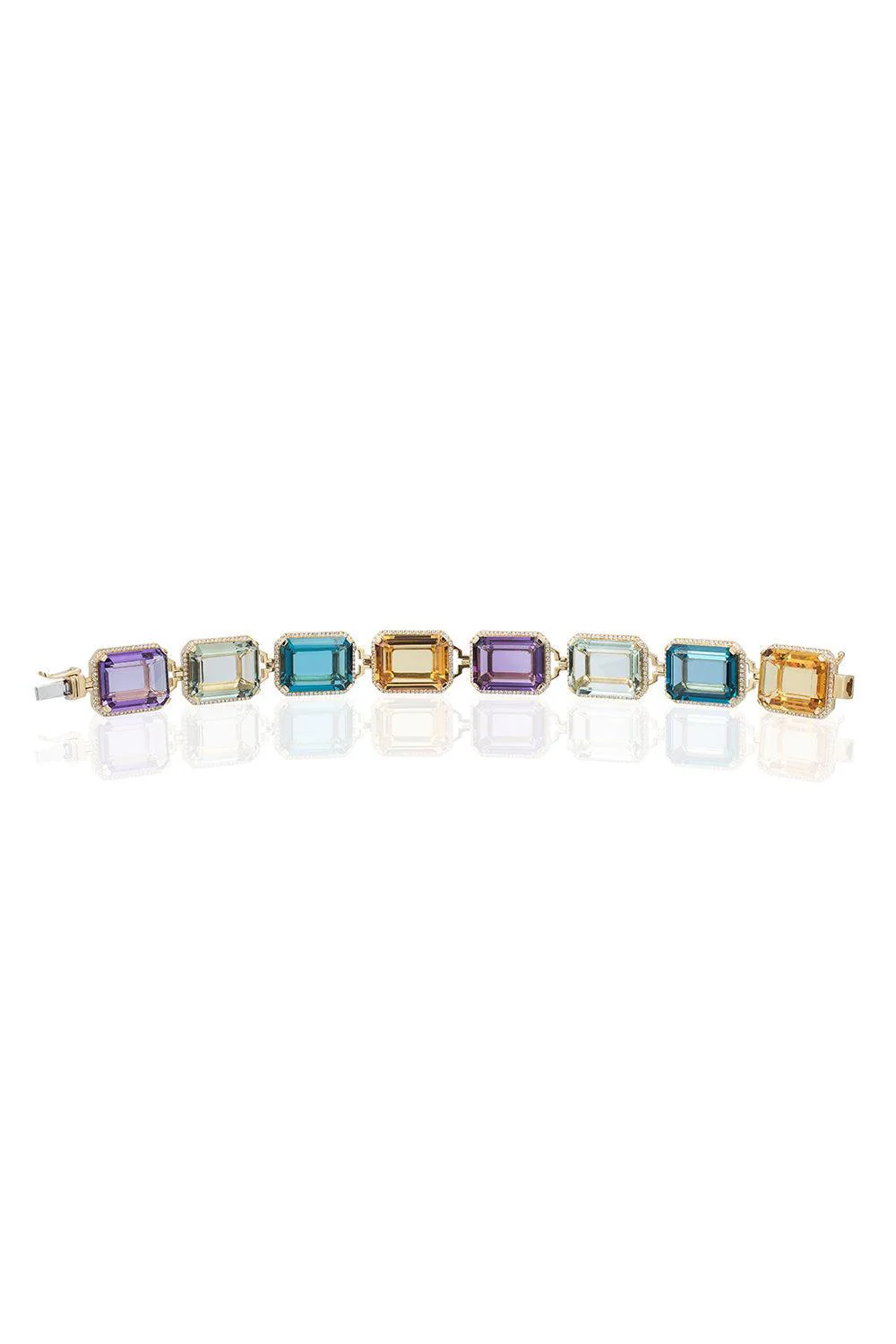 Amethyst Prasiolite Gossip Bracelet