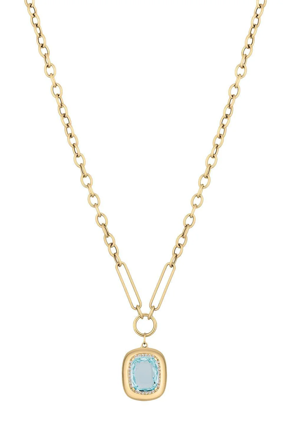 Aquamarine G-One Pendant Necklace
