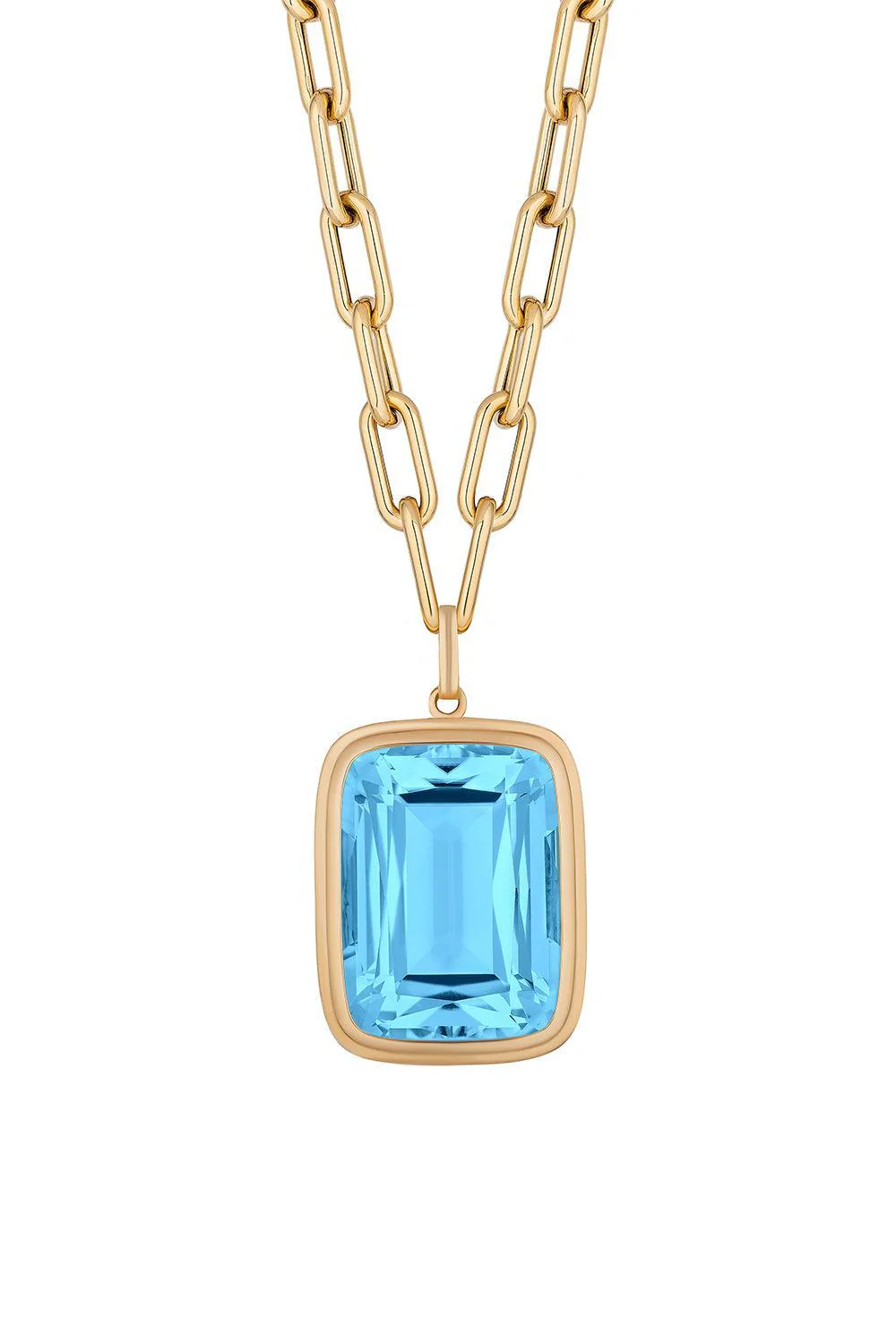 Blue Topaz Manhattan Pendant Necklace - Image 5