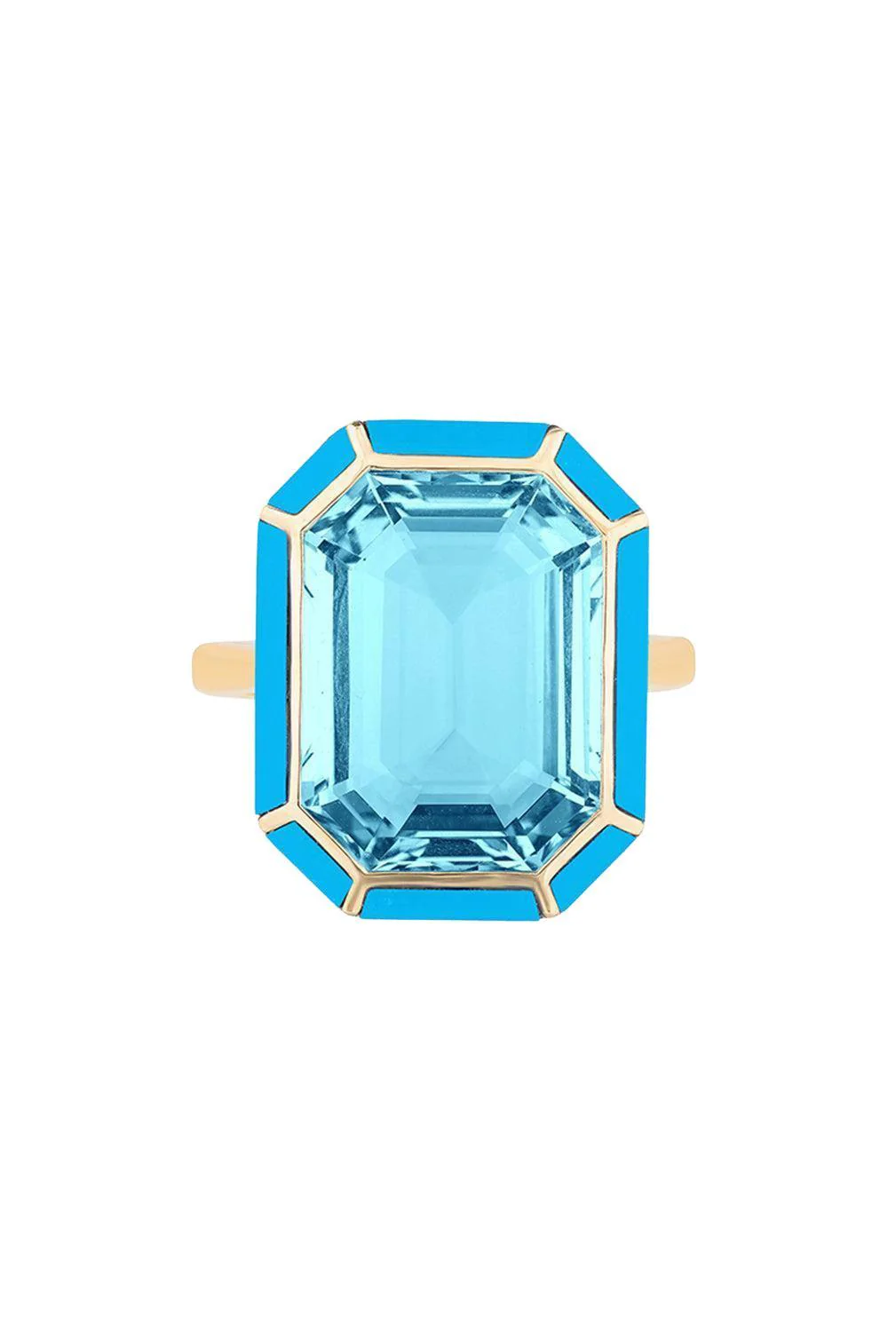 Blue Topaz Melange Ring