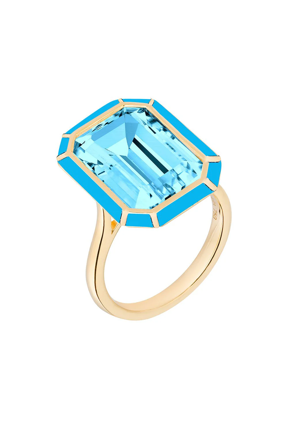 Melange Blue Topaz Turquoise Ring - Image 5