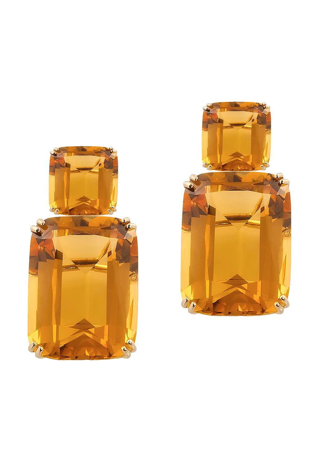 Citrine Cushion G-One Earrings