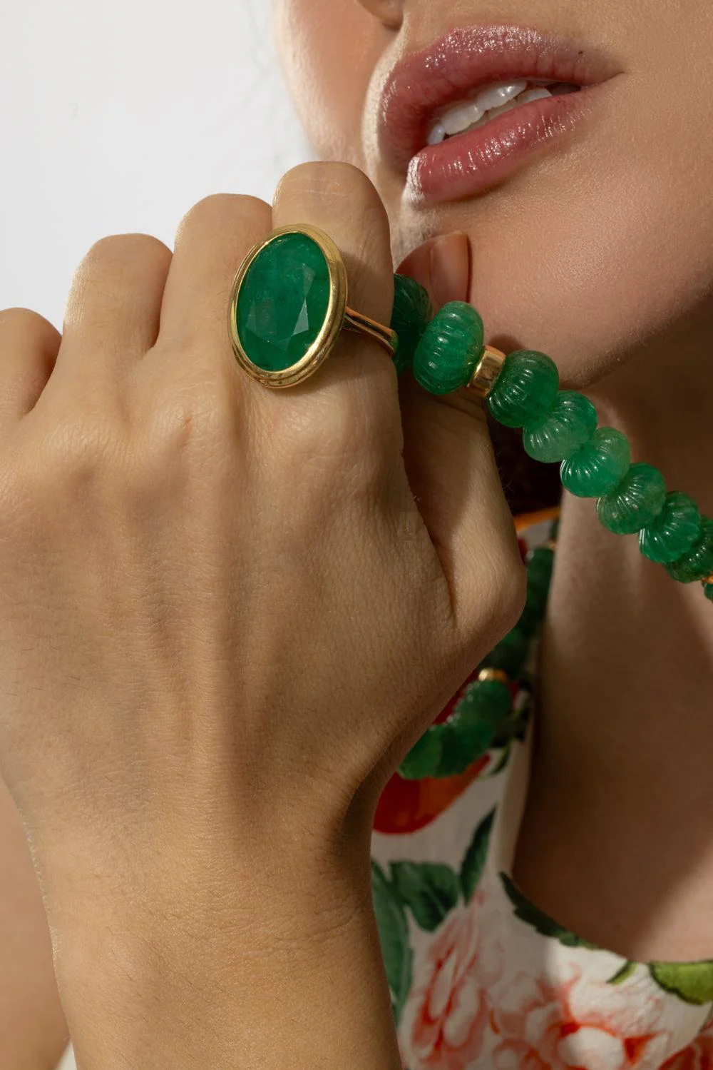 Emerald Oval Cut G-One Ring - Image 3