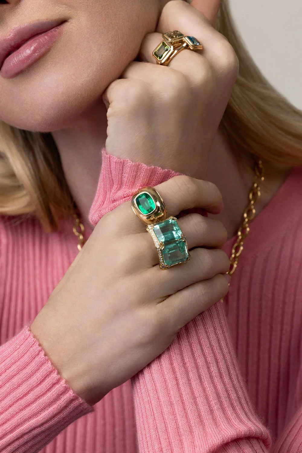Emerald Twin G-One Ring - Image 2